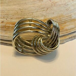 Marboux knot swirl brooch vintage signed